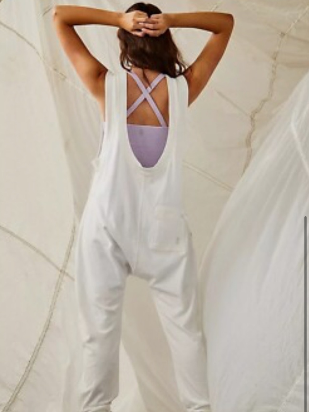 Free People Women's Jumpsuit in TAN.